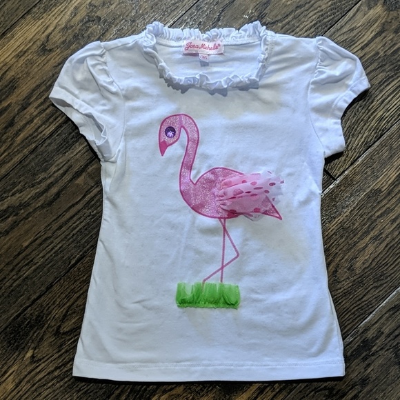 Fona Michelle Flamingo Shirt - Picture 1 of 6